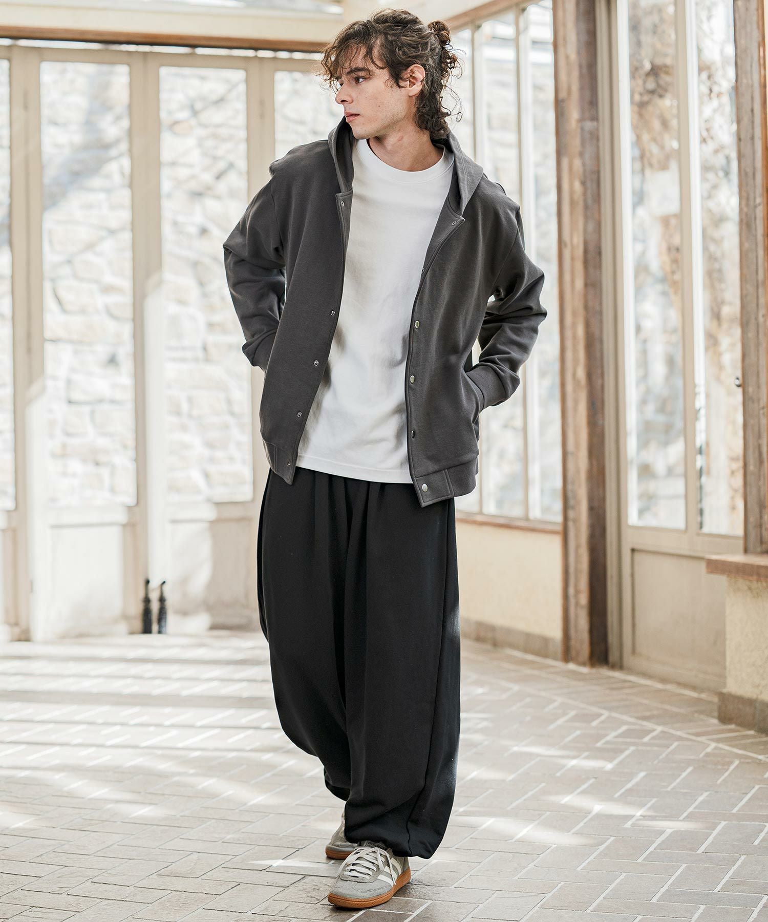 CAMBIO(カンビオ)】Urban Tuck Sweat Pants スウェットパンツ(AI-261