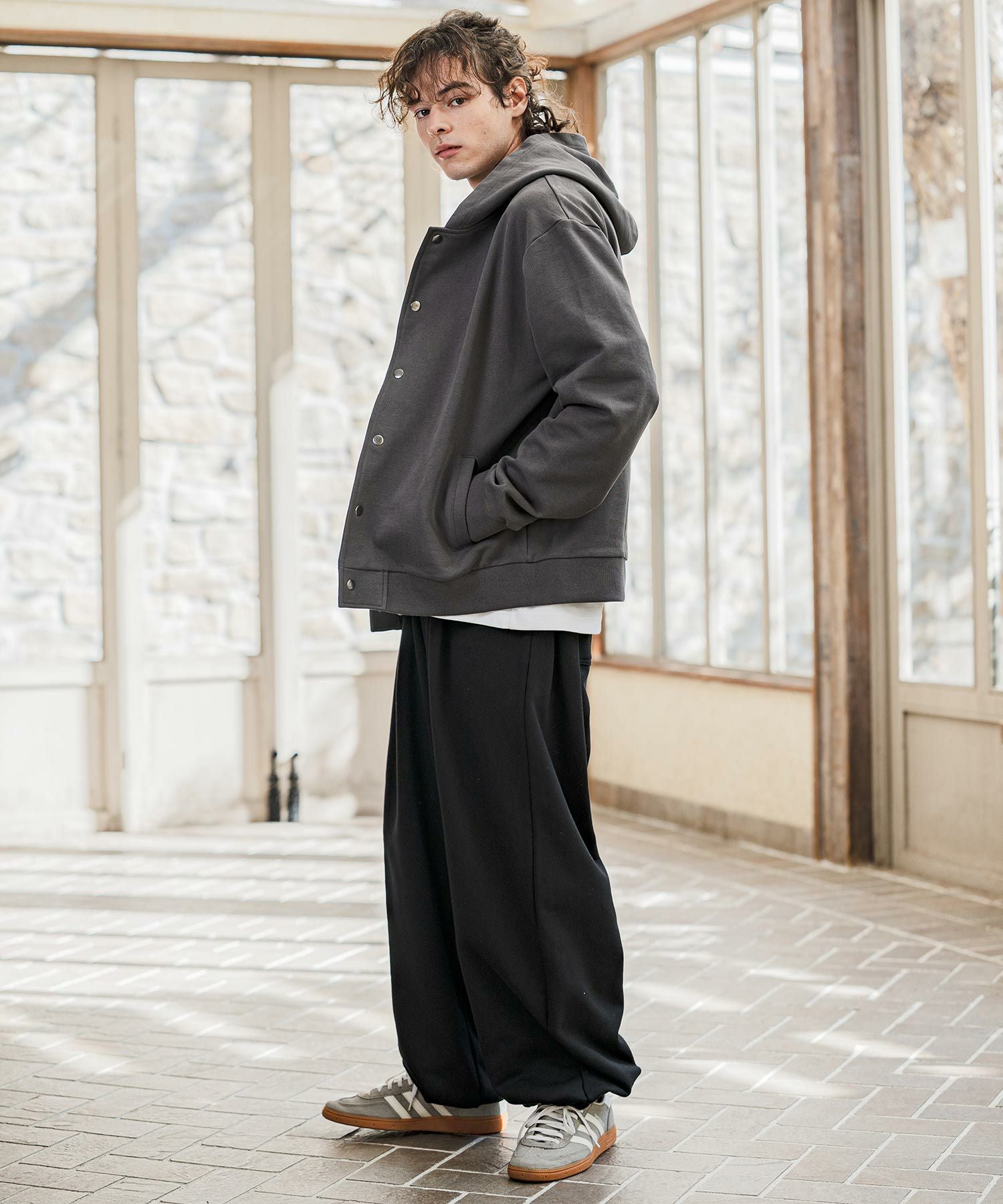 CAMBIO(カンビオ)】Urban Tuck Sweat Pants スウェットパンツ(AI-261