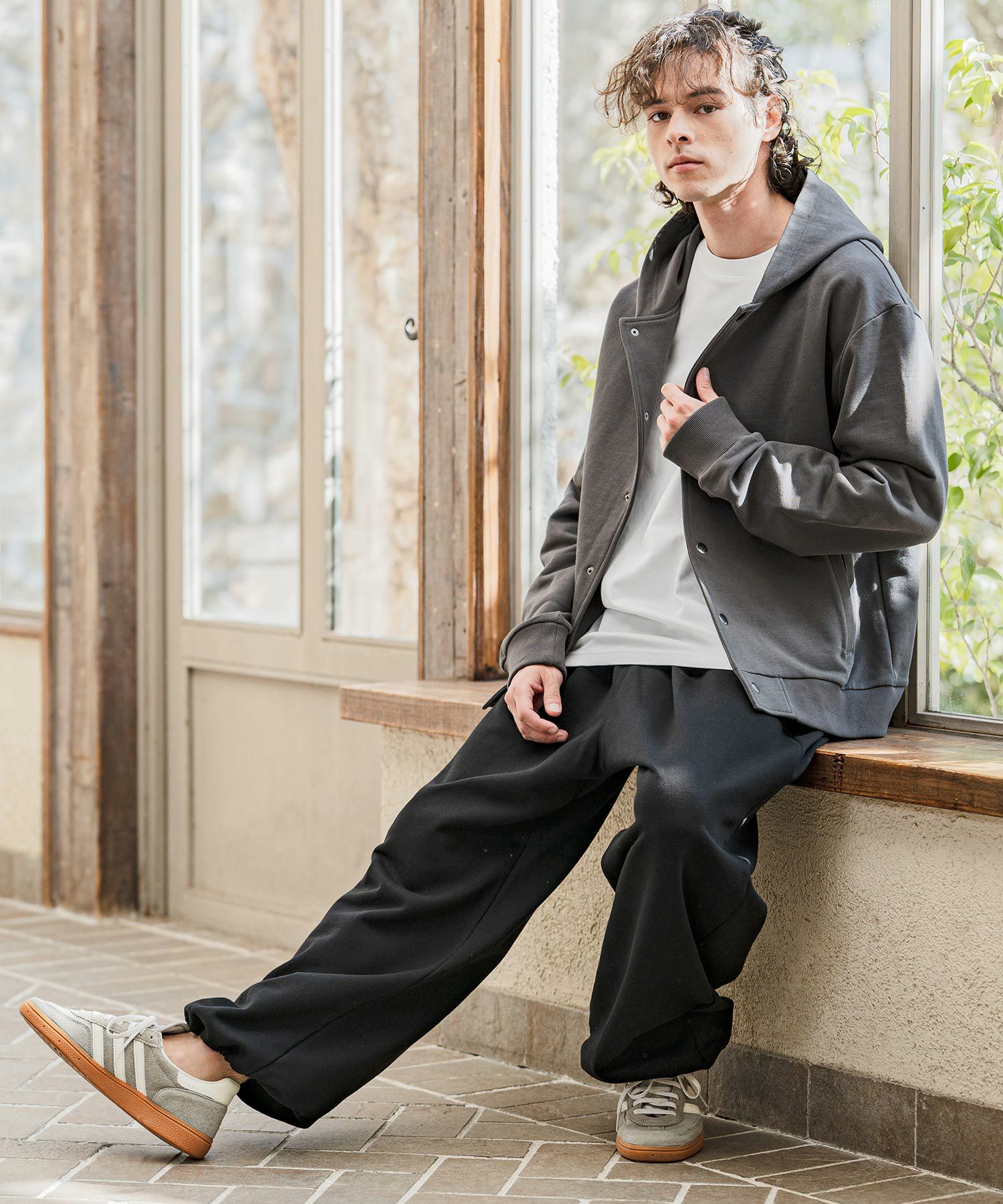 CAMBIO(カンビオ)】Urban Tuck Sweat Pants スウェットパンツ(AI-261