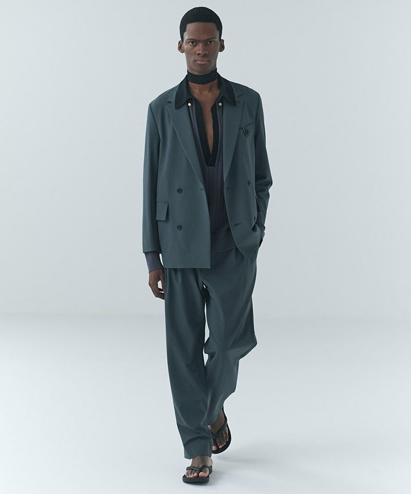 30%OFF【CULLNI(クルニ)】Wool Dry Stretch 3Tuck Semi Wide Pant