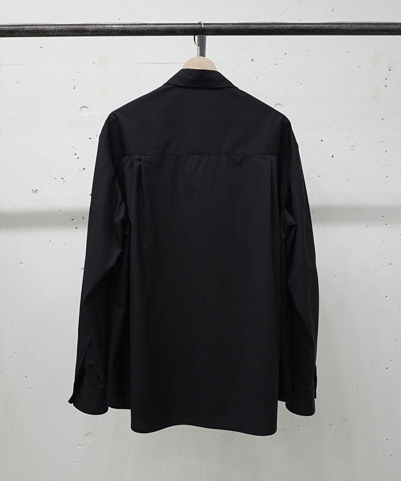 CULLNI(クルニ)】High Count Broadcloth Embroidery Patch Shirt