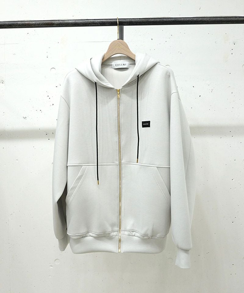 CULLNI(クルニ)】CULLNI Embroidery Patch Zip Up Hoodie ジップアップ