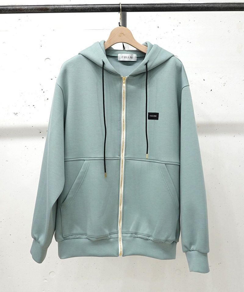 CULLNI(クルニ)】CULLNI Embroidery Patch Zip Up Hoodie ジップアップ