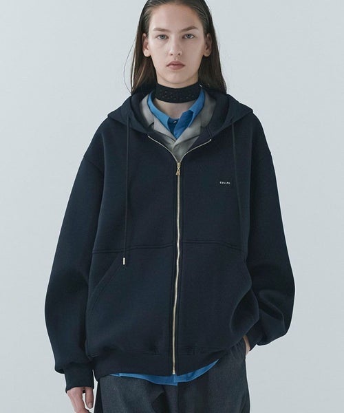 CULLNI(クルニ)】CULLNI Embroidery Patch Zip Up Hoodie ジップアップ 