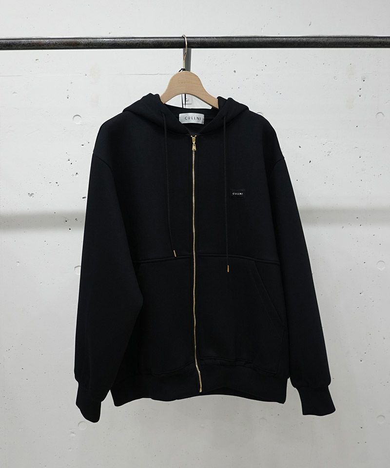 CULLNI(クルニ)】CULLNI Embroidery Patch Zip Up Hoodie ジップアップ