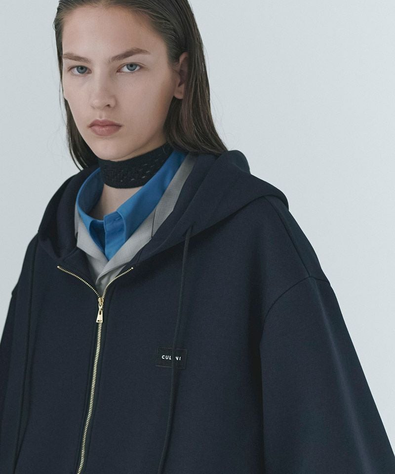 CULLNI(クルニ)】CULLNI Embroidery Patch Zip Up Hoodie ジップアップ