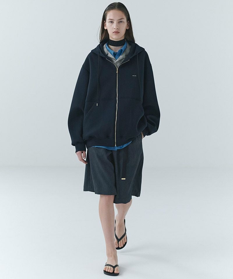 CULLNI(クルニ)】CULLNI Embroidery Patch Zip Up Hoodie ジップアップ