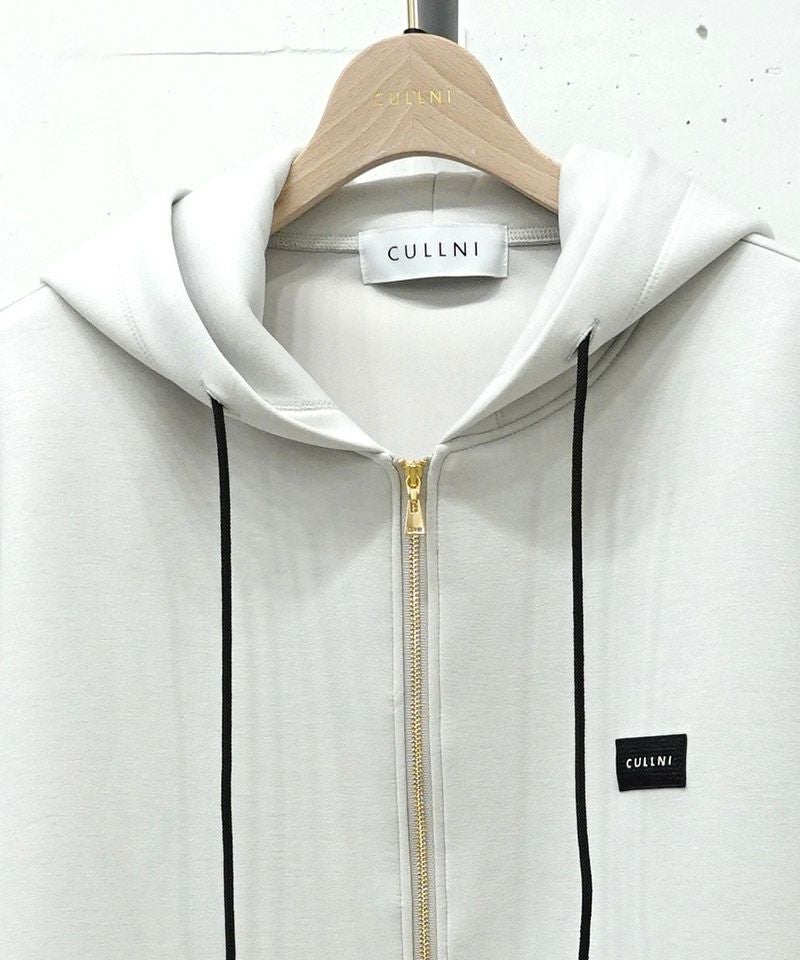 CULLNI(クルニ)】CULLNI Embroidery Patch Zip Up Hoodie ジップアップ