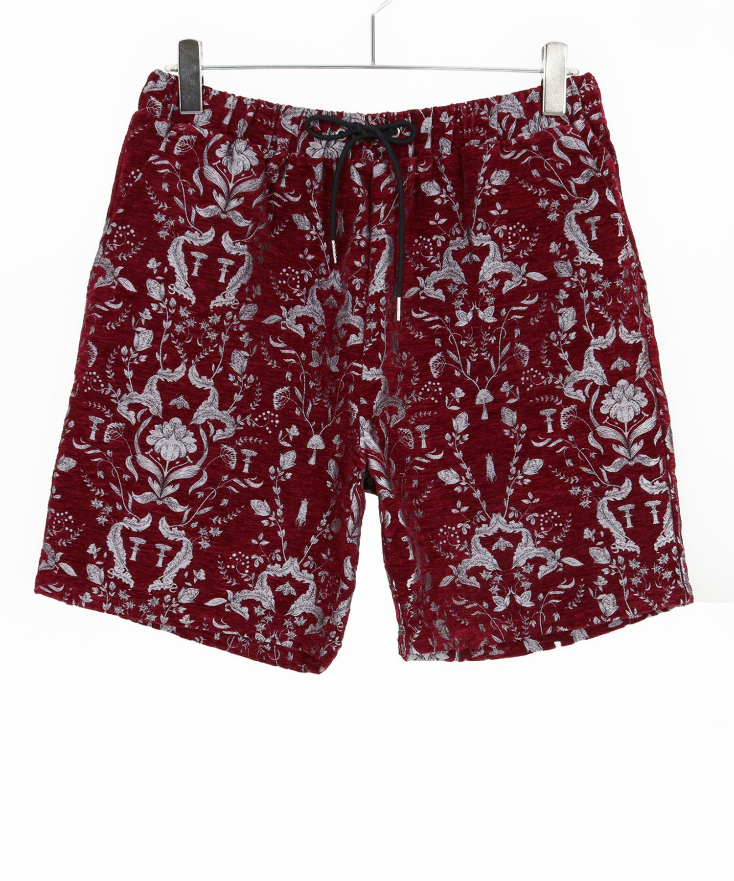 CAMBIO(カンビオ)】Classic Leaf Pattern Jacquard Short Pants