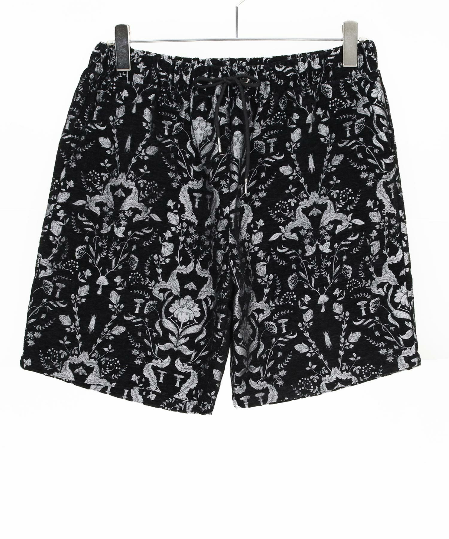 CAMBIO(カンビオ)】Classic Leaf Pattern Jacquard Short Pants