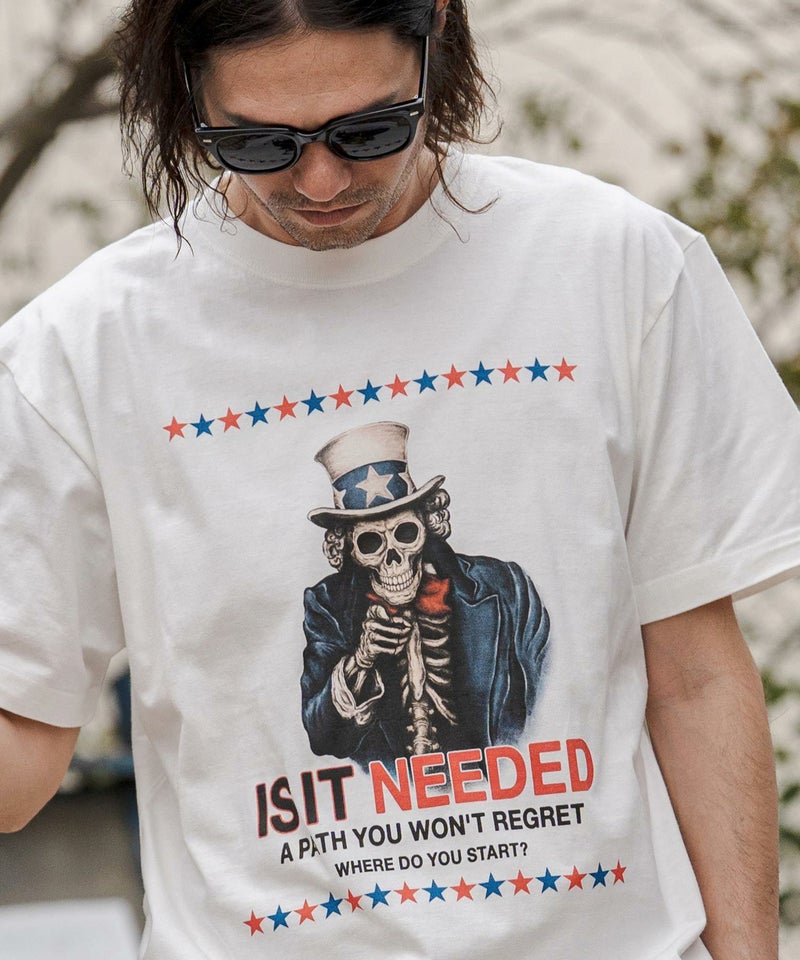 CAMBIO(カンビオ)】プリントT（IS IT NEEDED） Tシャツ(CASD-170 