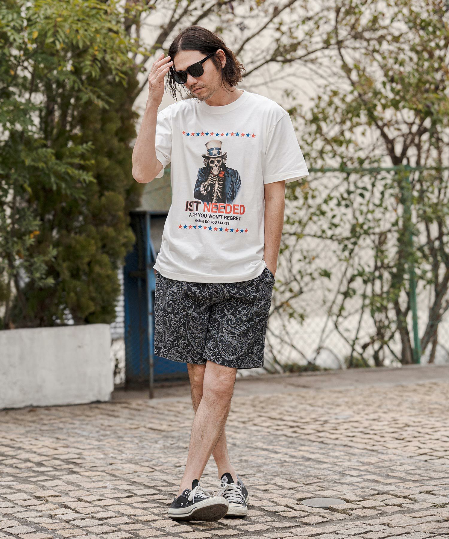 CAMBIO(カンビオ)】プリントT（IS IT NEEDED） Tシャツ(CASD-170
