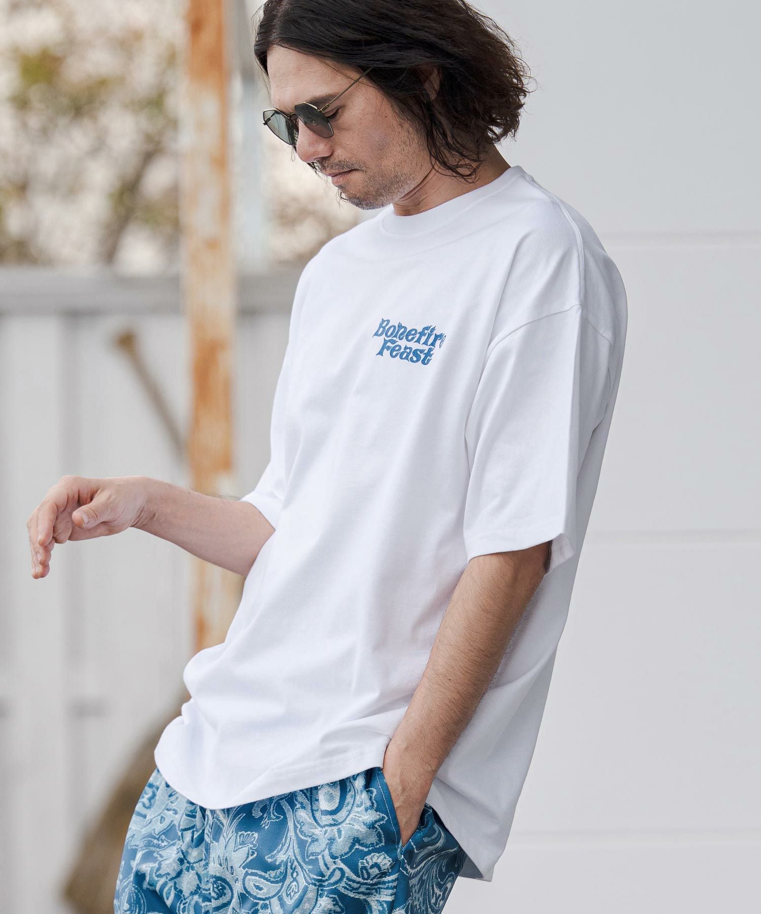 CAMBIO(カンビオ)】ビッグシルエットプリントT（Bonefire Feast） T