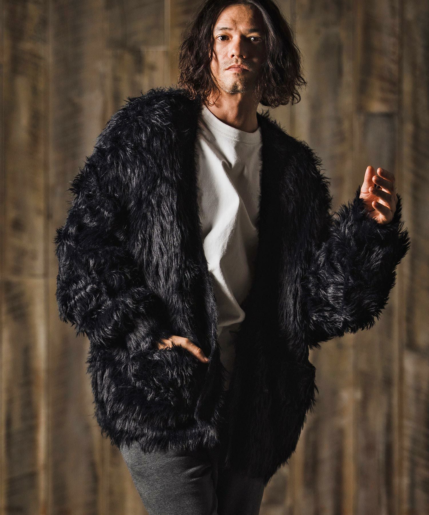 30%OFF【GLIMCLAP(グリムクラップ)】Feather yarn Button less