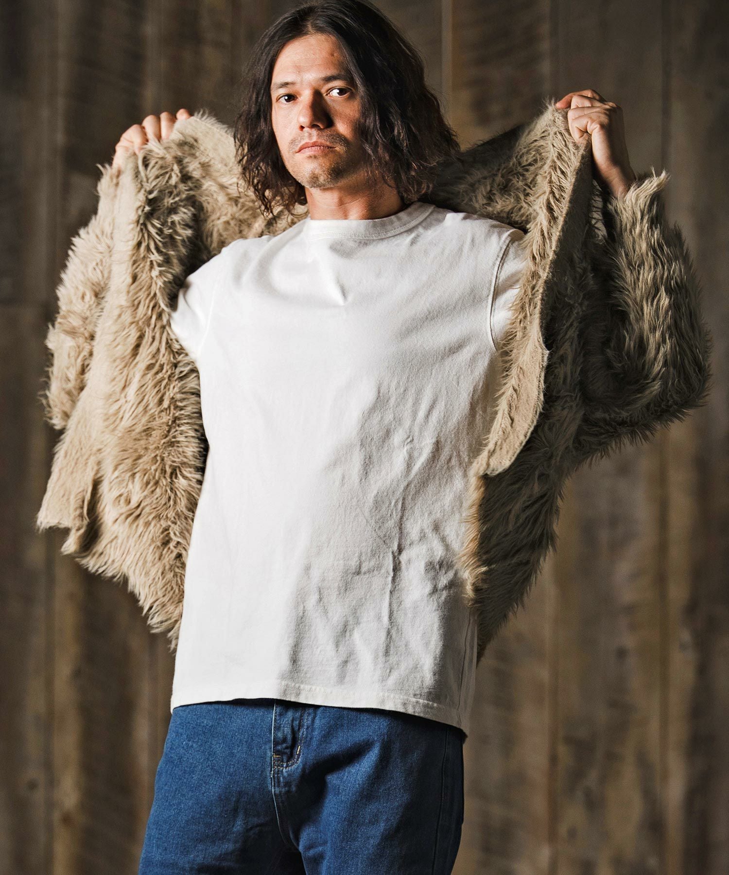 30%OFF【GLIMCLAP(グリムクラップ)】Feather yarn Button less