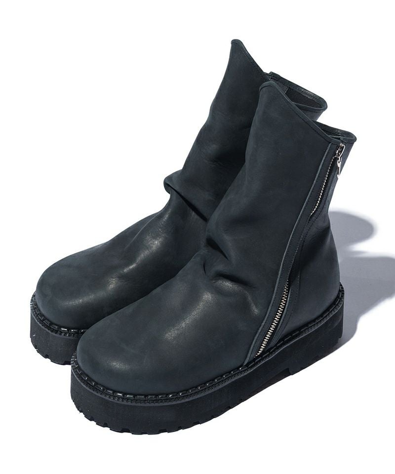 ブーツ glamb boots glamb(グラム)】Drape Leather Boots ドレープレザーブーツ(GB0226