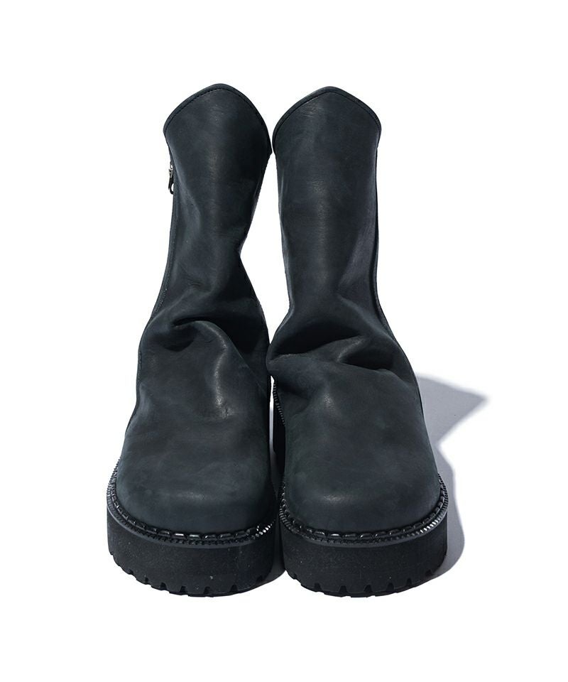 glamb(グラム)】Drape Leather Boots ドレープレザーブーツ(GB0226