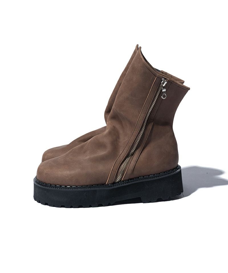 glamb(グラム)】Drape Leather Boots ドレープレザーブーツ(GB0226