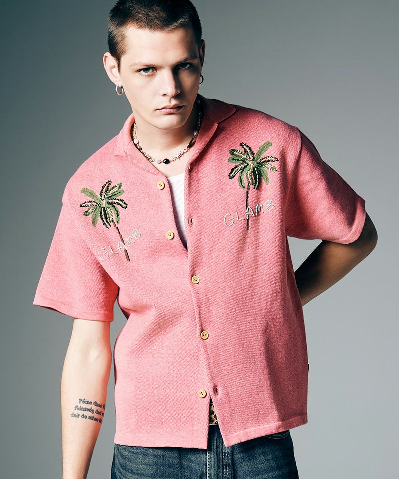 glamb(グラム)】Resort Beads Shirt リゾートビーズシャツ(GB0226-SH04