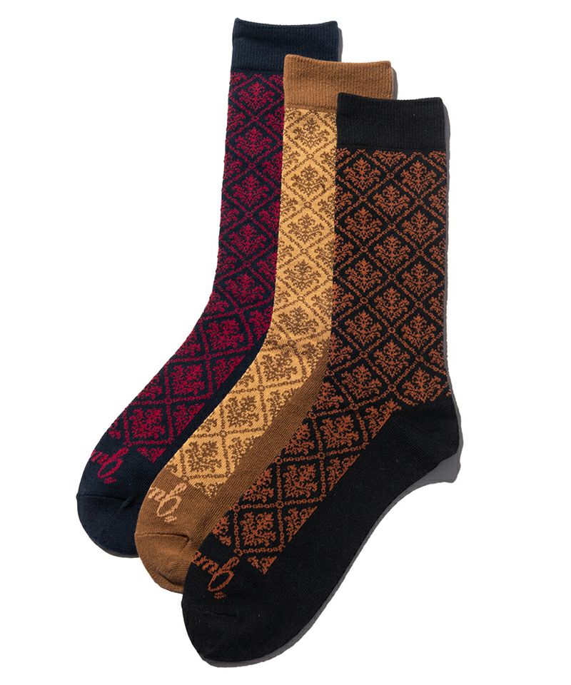 glamb(グラム)】【予約販売6月中旬～下旬入荷】 Baroque Pattern Socks