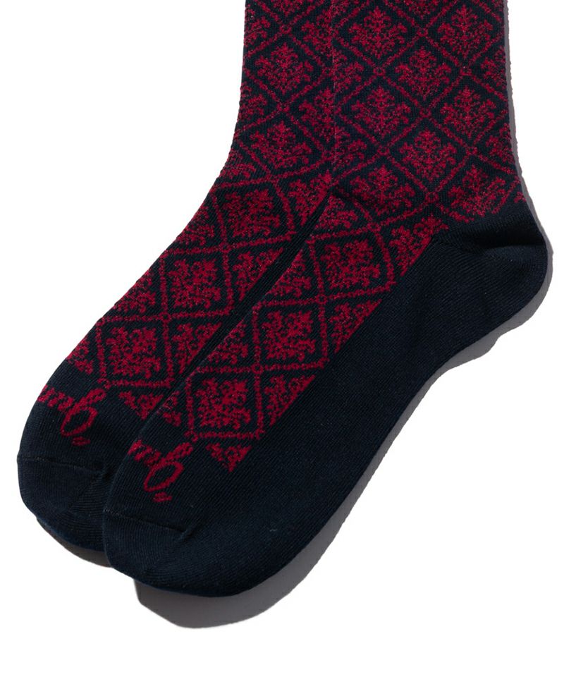 glamb(グラム)】【予約販売6月中旬～下旬入荷】 Baroque Pattern Socks