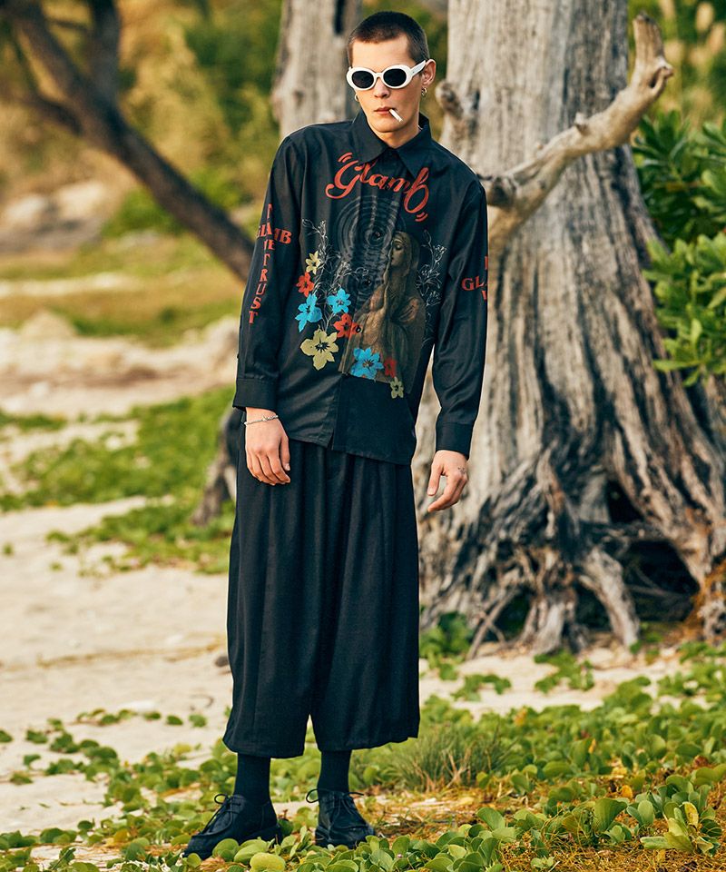 glamb(グラム)】Balloon Cropped Slacks バルーンクロップドスラックス