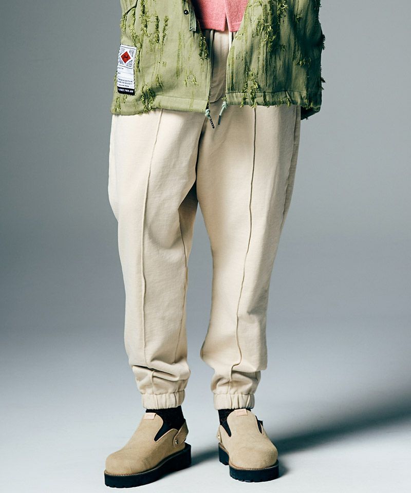 グラム glamb グレー サルエルパンツ スウェット素材 glamb(グラム)】Fade Sweat Jogger Slacks フェイドスウェットジョガー