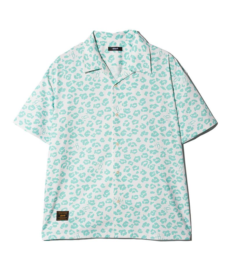 glamb(グラム)】Leopard Open Collar Shirt レオパードオープンカラー