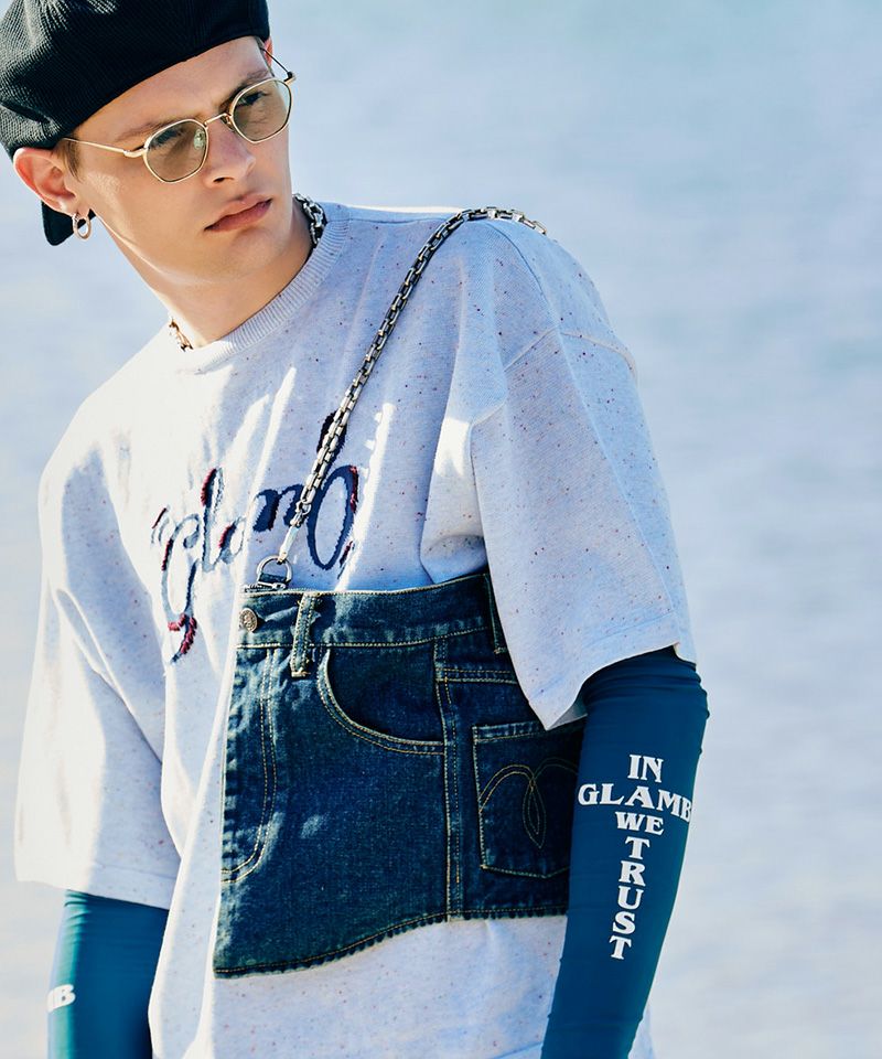 glamb(グラム)】Aged Denim Bag エイジドデニムバッグ(GB0226-AC07