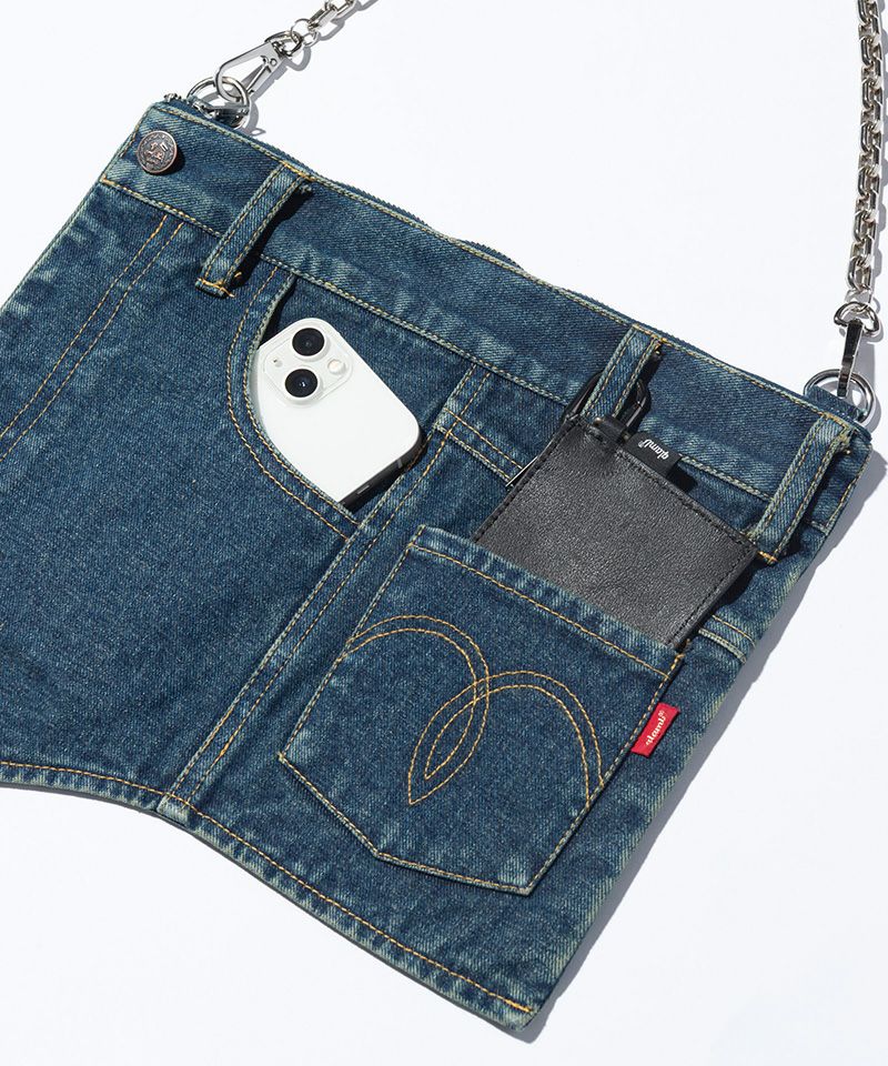 glamb(グラム)】Aged Denim Bag エイジドデニムバッグ(GB0226-AC07