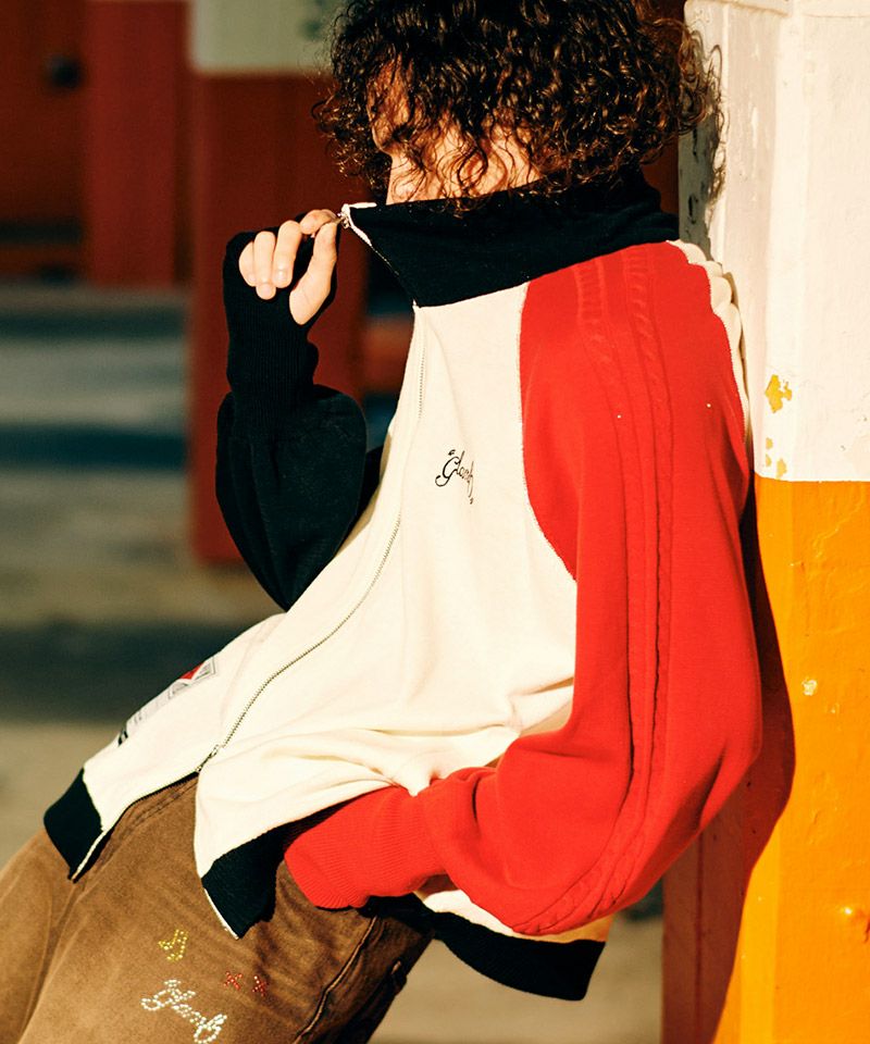 glamb(グラム)】Knit Track Jacket ニットトラックジャケット(GB0226