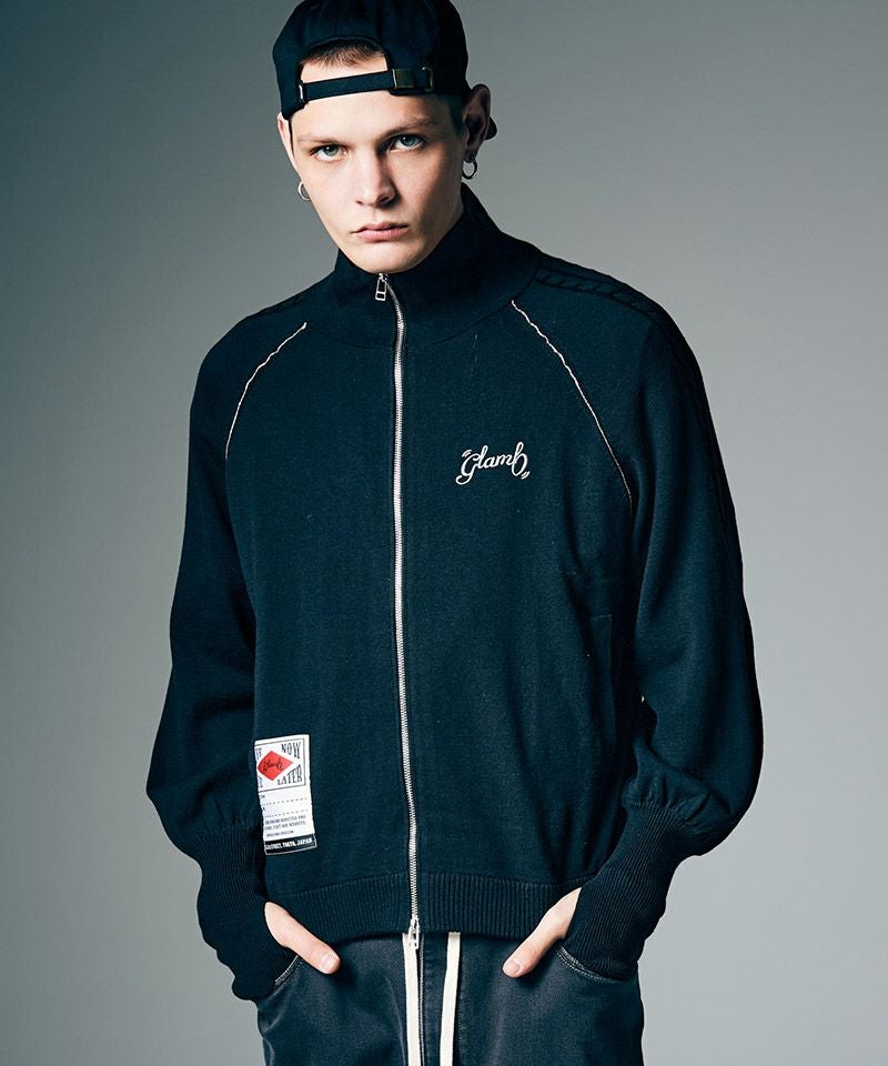 glamb(グラム)】Knit Track Jacket ニットトラックジャケット(GB0226