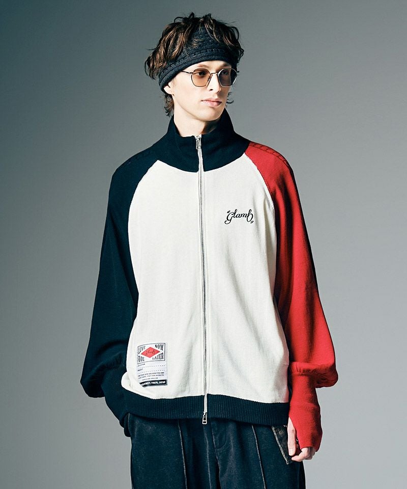 glamb(グラム)】Knit Track Jacket ニットトラックジャケット(GB0226