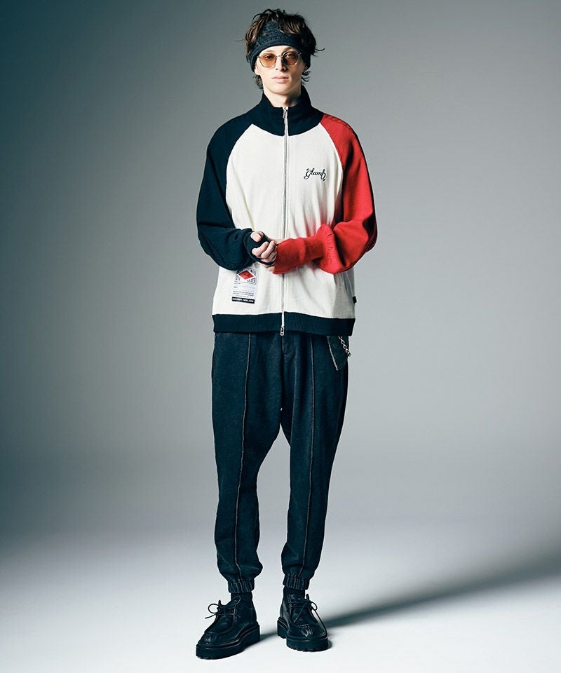 glamb(グラム)】Knit Track Jacket ニットトラックジャケット(GB0226