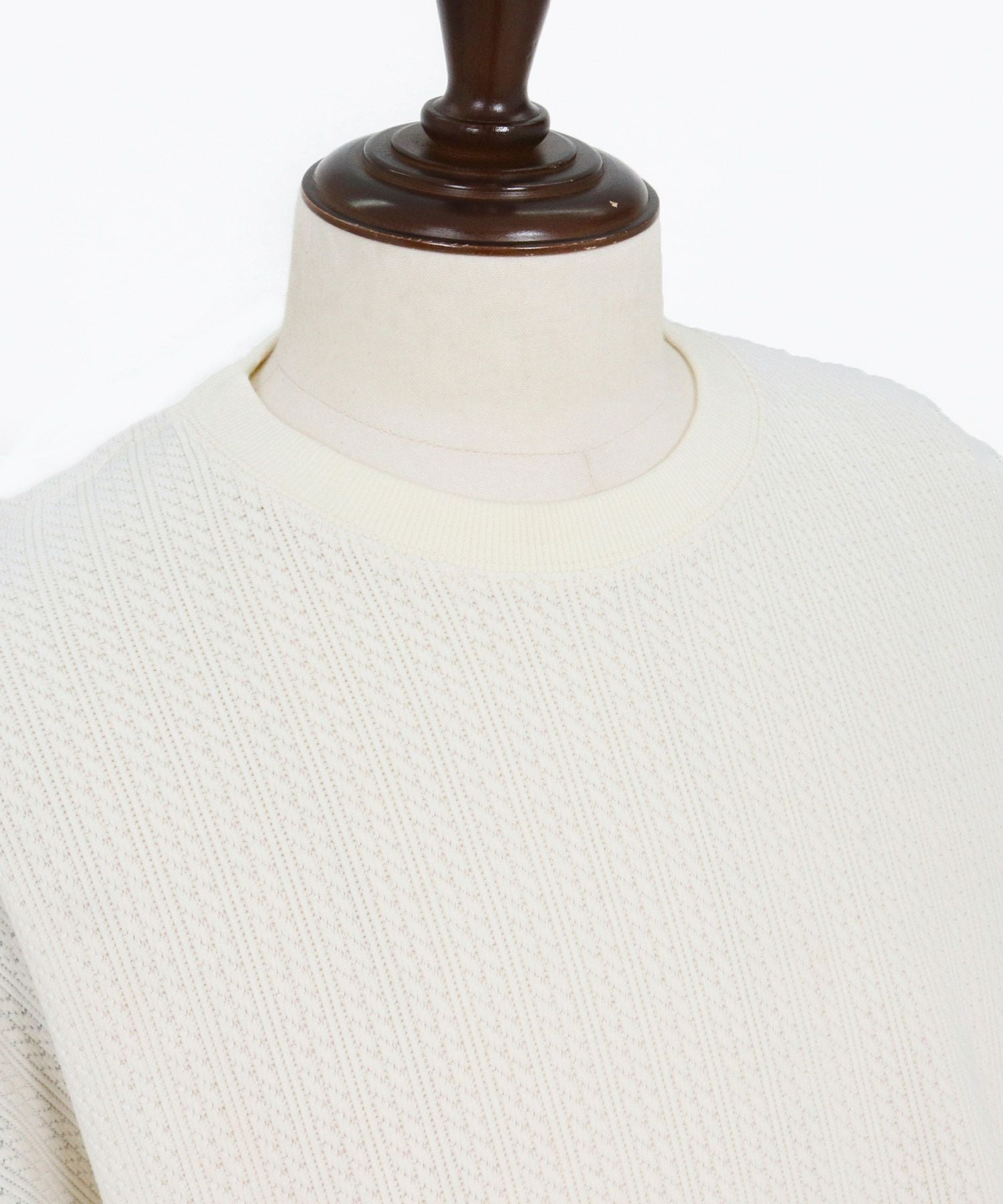 Magine(マージン)】Knit Look Side Slit Relax Fit T-Shirt ニットソー