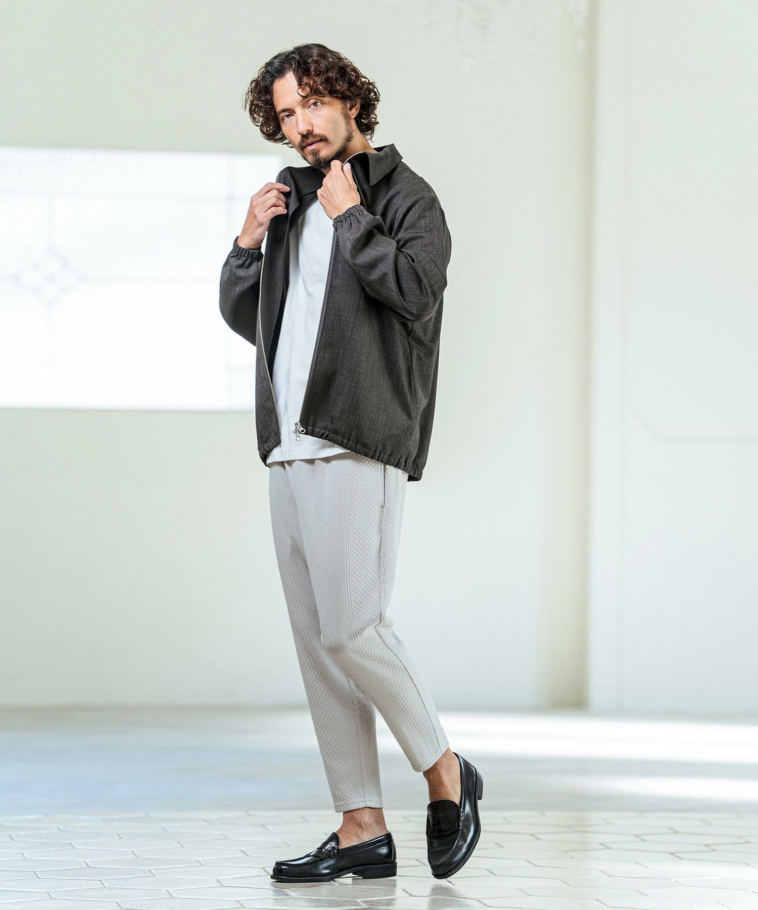 専用ページ　ブルー　ジップ Magine(マージン)】TR Stretch Double Zip Relax Fit Blouson ジップ