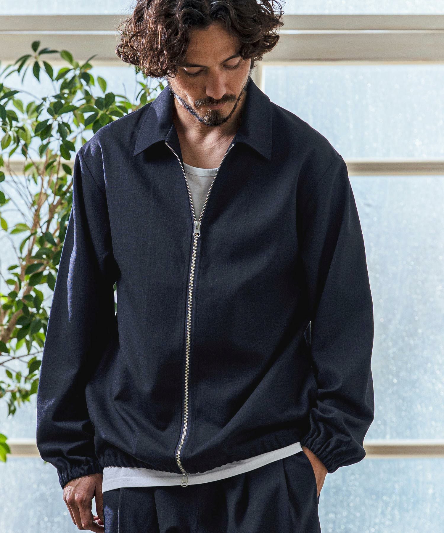 Magine(マージン)】TR Stretch Double Zip Relax Fit Blouson ジップ