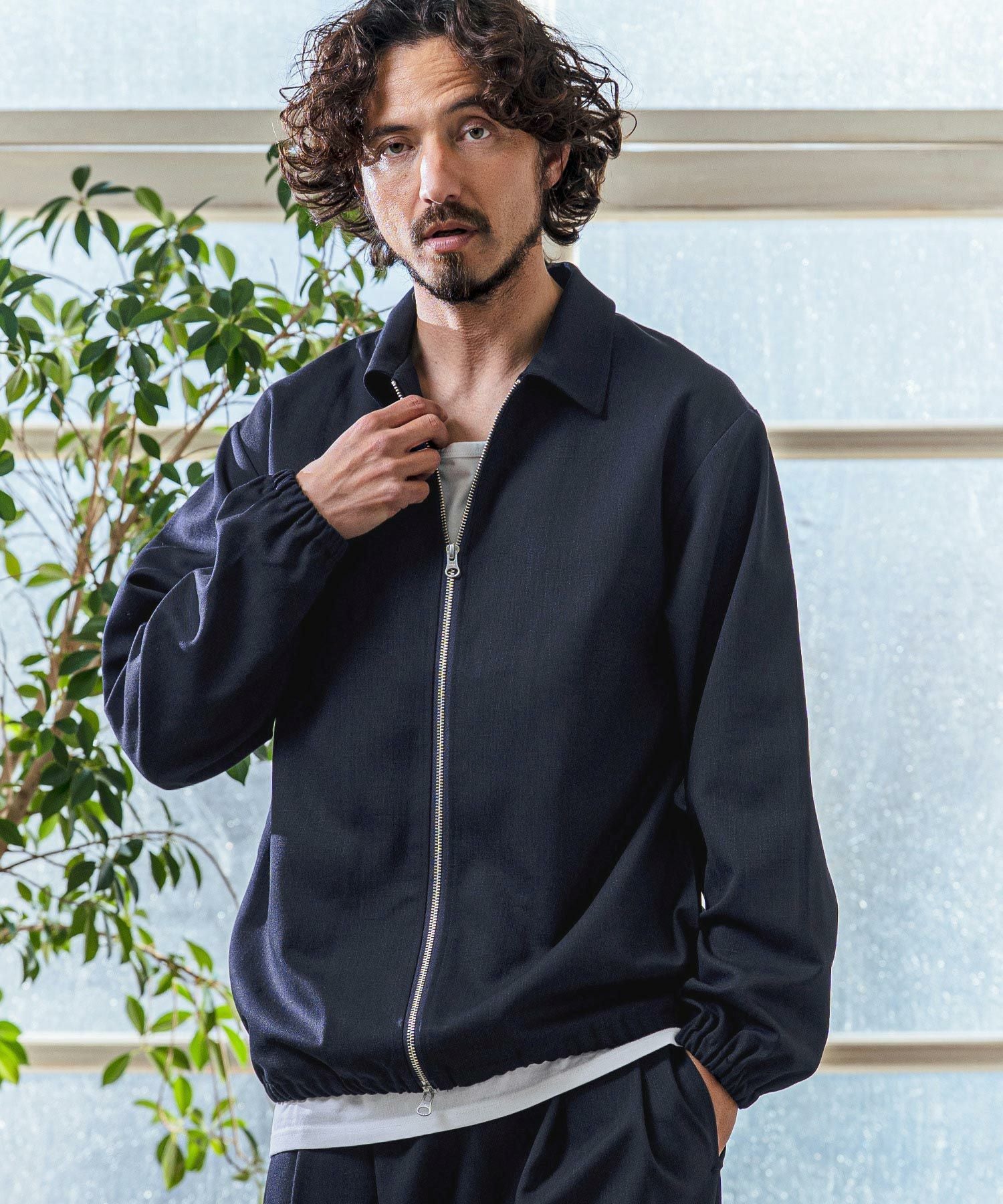 Magine(マージン)】TR Stretch Double Zip Relax Fit Blouson ジップ