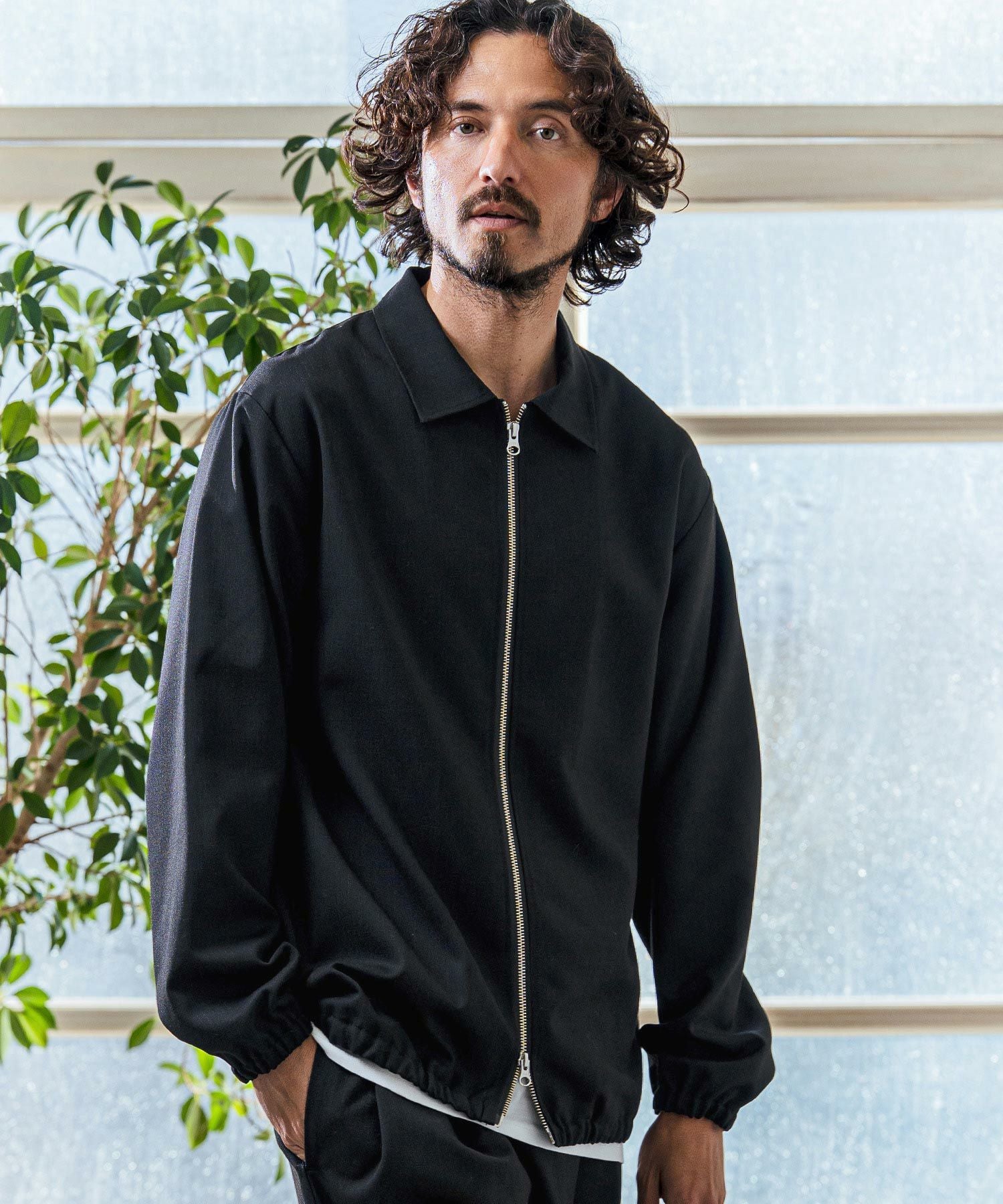 Magine(マージン)】TR Stretch Double Zip Relax Fit Blouson ジップ