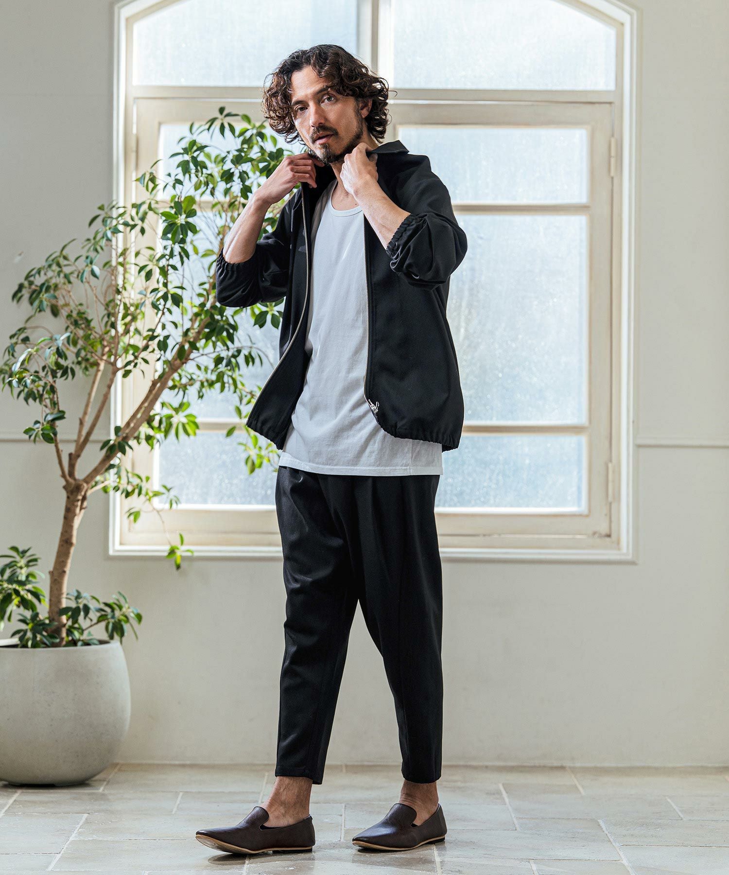 Magine(マージン)】TR Stretch Double Zip Relax Fit Blouson ジップ