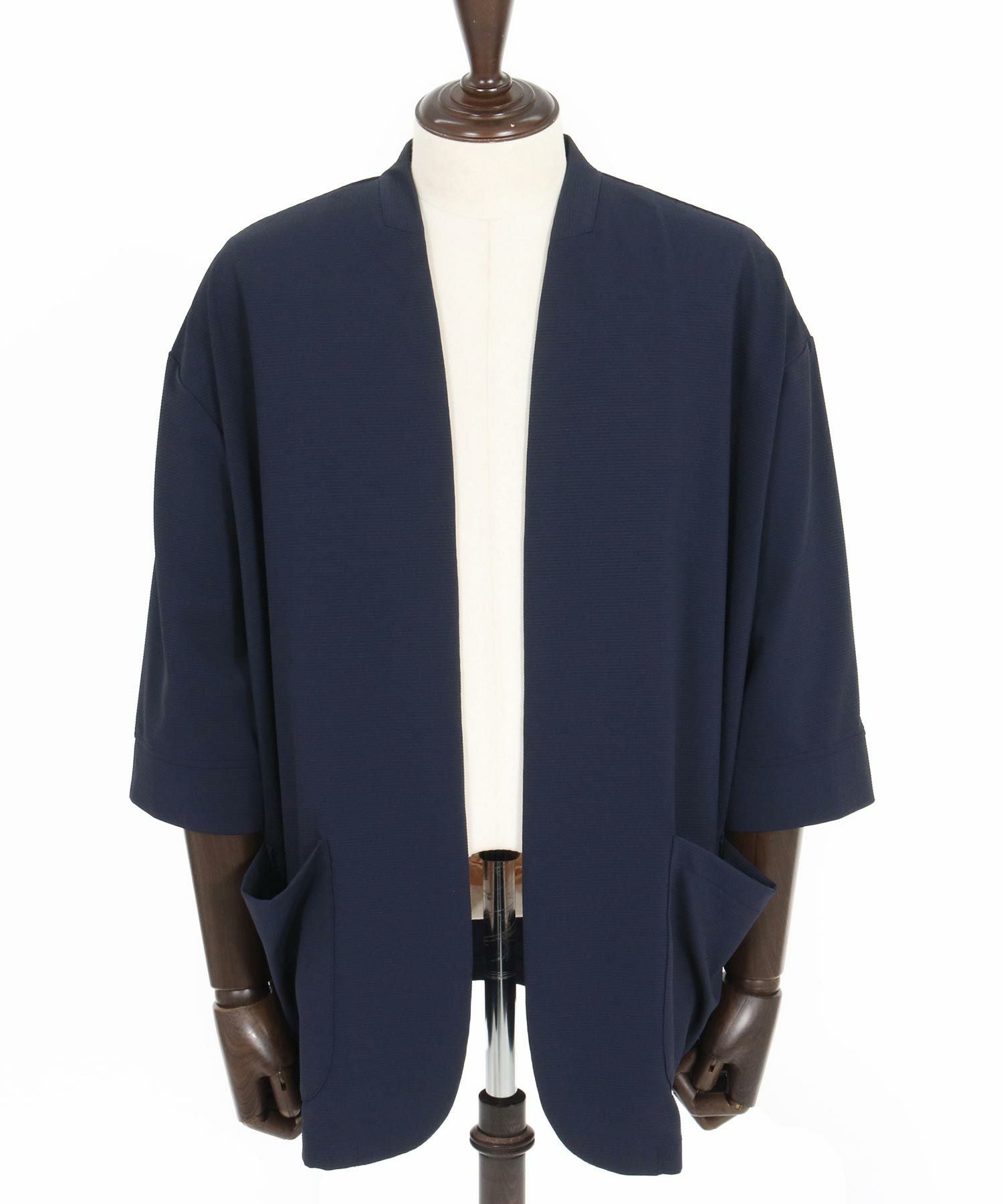 小物 mien Magine(マージン)】Nylon Spandex Fine Rib Knit Fabric Lapel Less