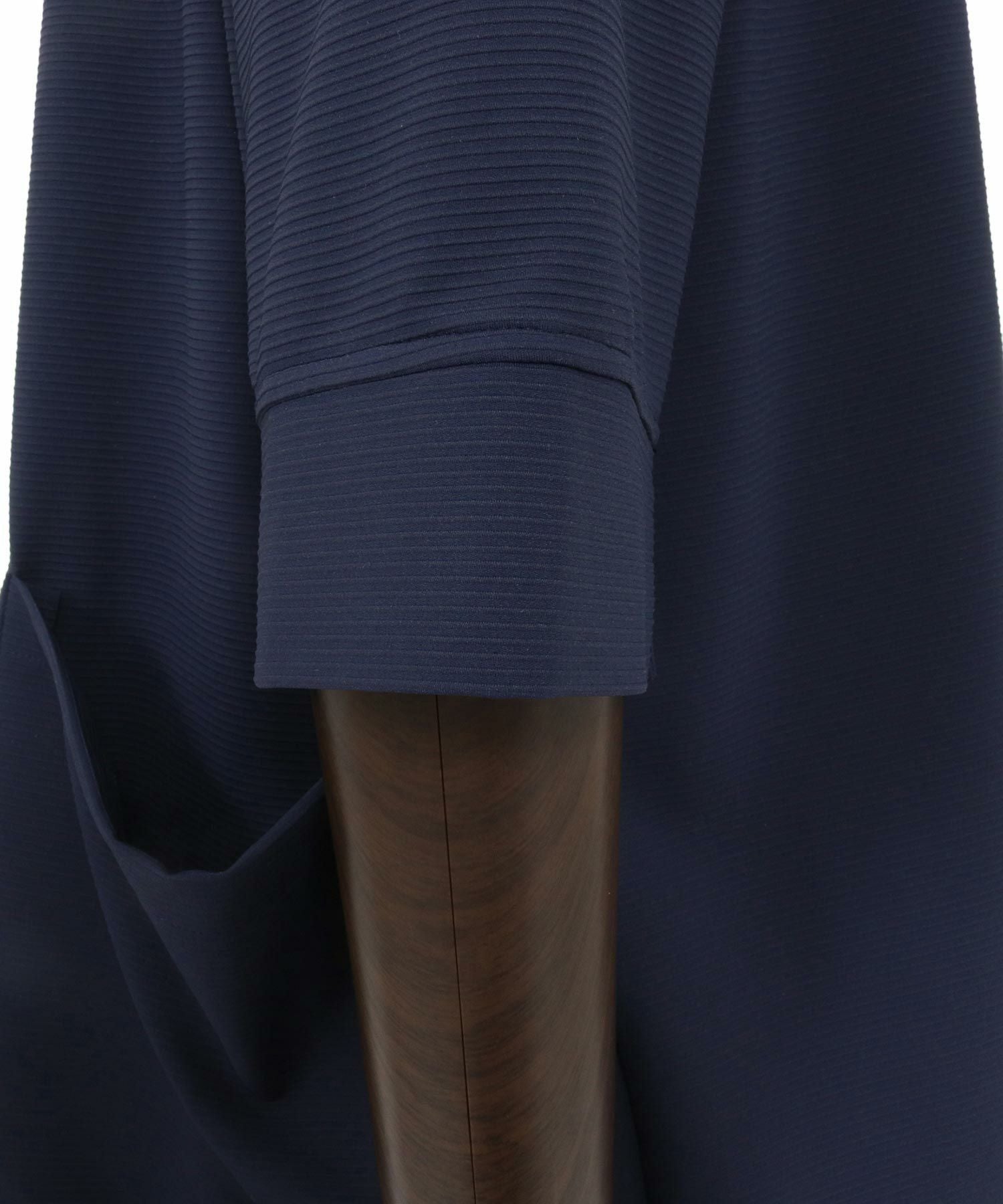 Magine(マージン)】Nylon Spandex Fine Rib Knit Fabric Lapel Less