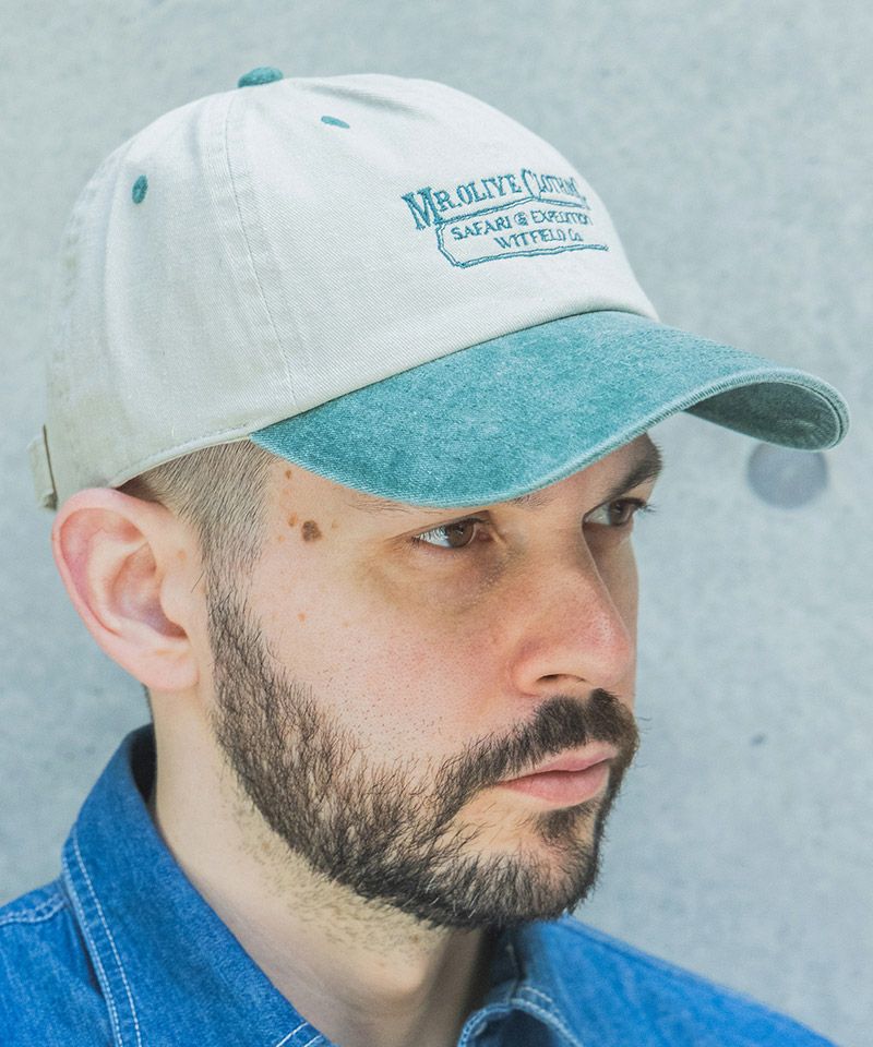 MROLIVE(ミスターオリーブ)】SAFARI & EXPEDUTION-EMBROIDERY CAP