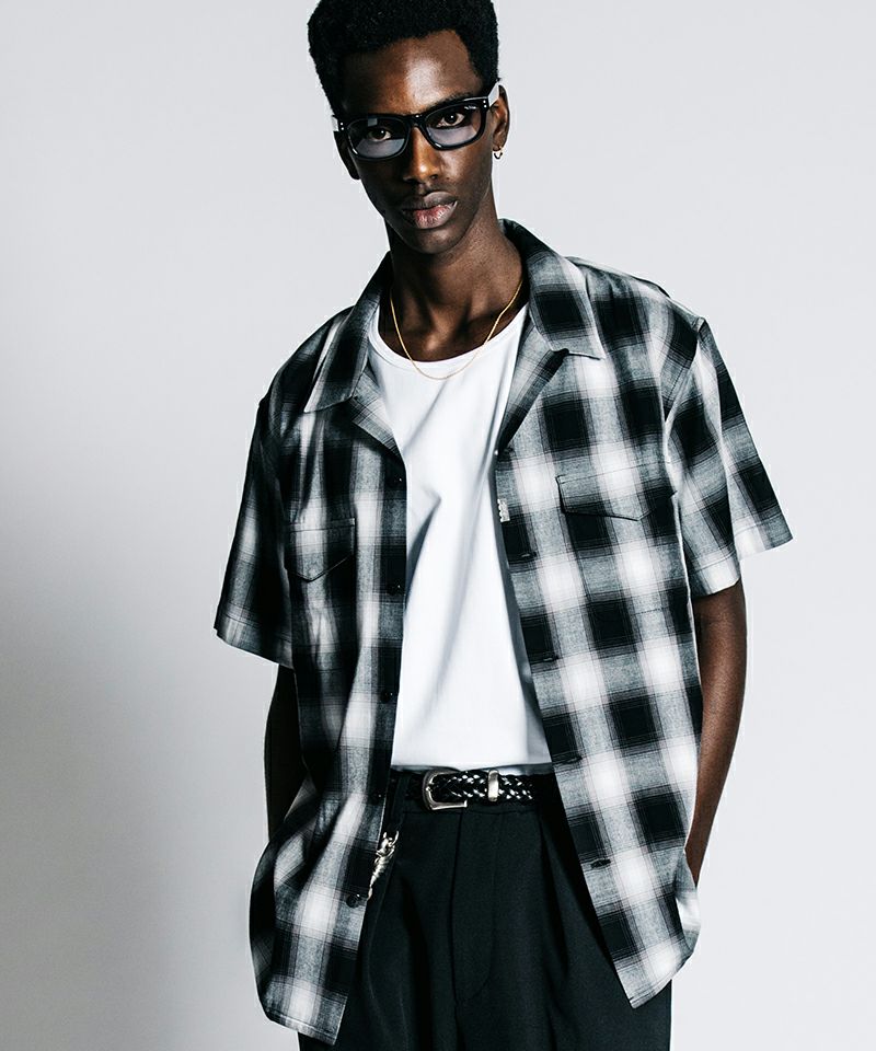 CRIMIE(クライミー)】OMBRE CHECK SHIRT オンブレチェックシャツ(CR1