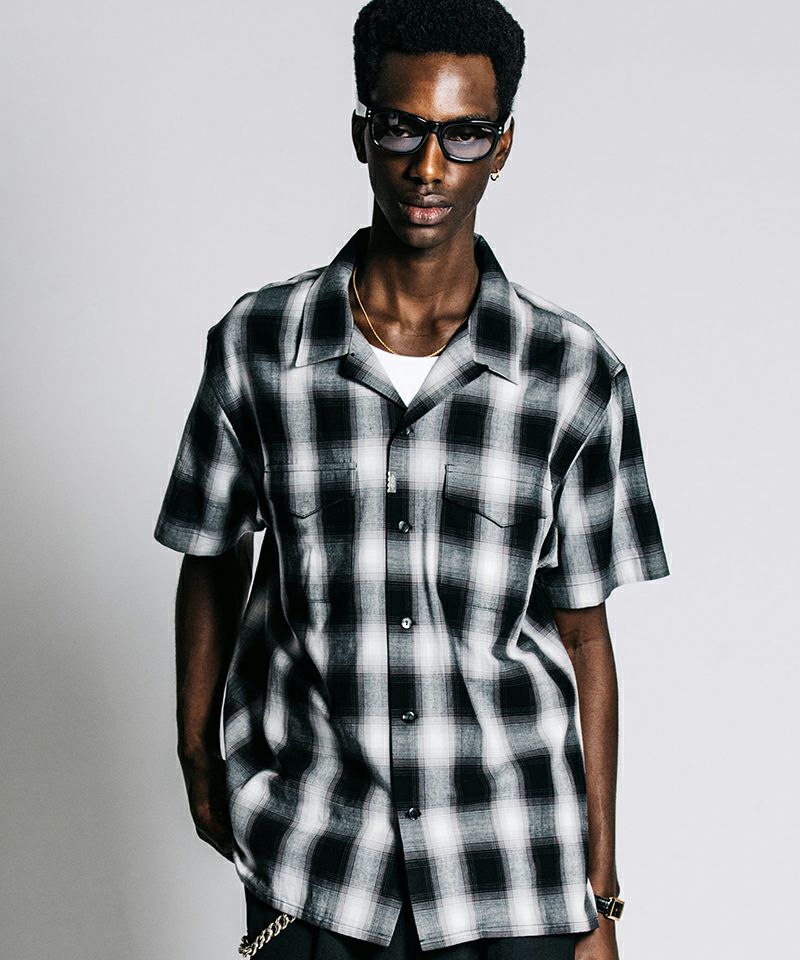 CRIMIE(クライミー)】OMBRE CHECK SHIRT オンブレチェックシャツ(CR1
