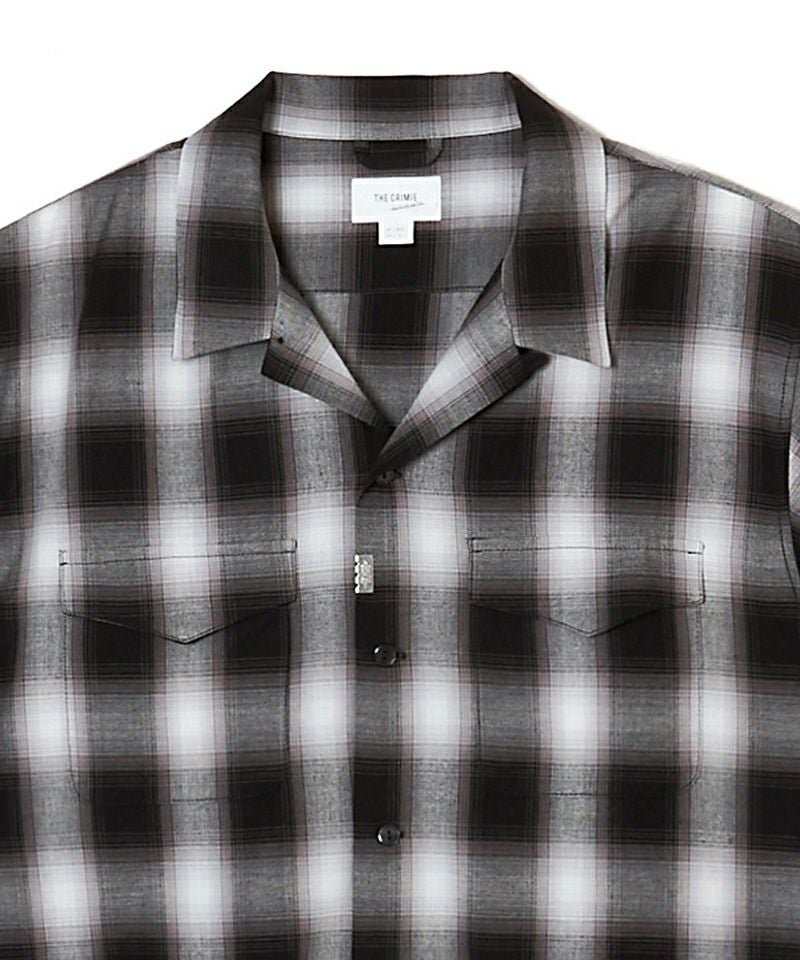 CRIMIE(クライミー)】OMBRE CHECK SHIRT オンブレチェックシャツ(CR1