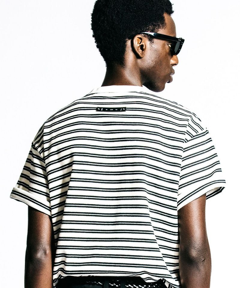 CRIMIE(クライミー)】HEAVY OZ FLAG LOGO BORDER POCKET T SHIRT