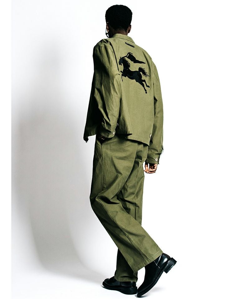 CRIMIE(クライミー)】TAILORED TROUSERS - BACK SATIN テイラード