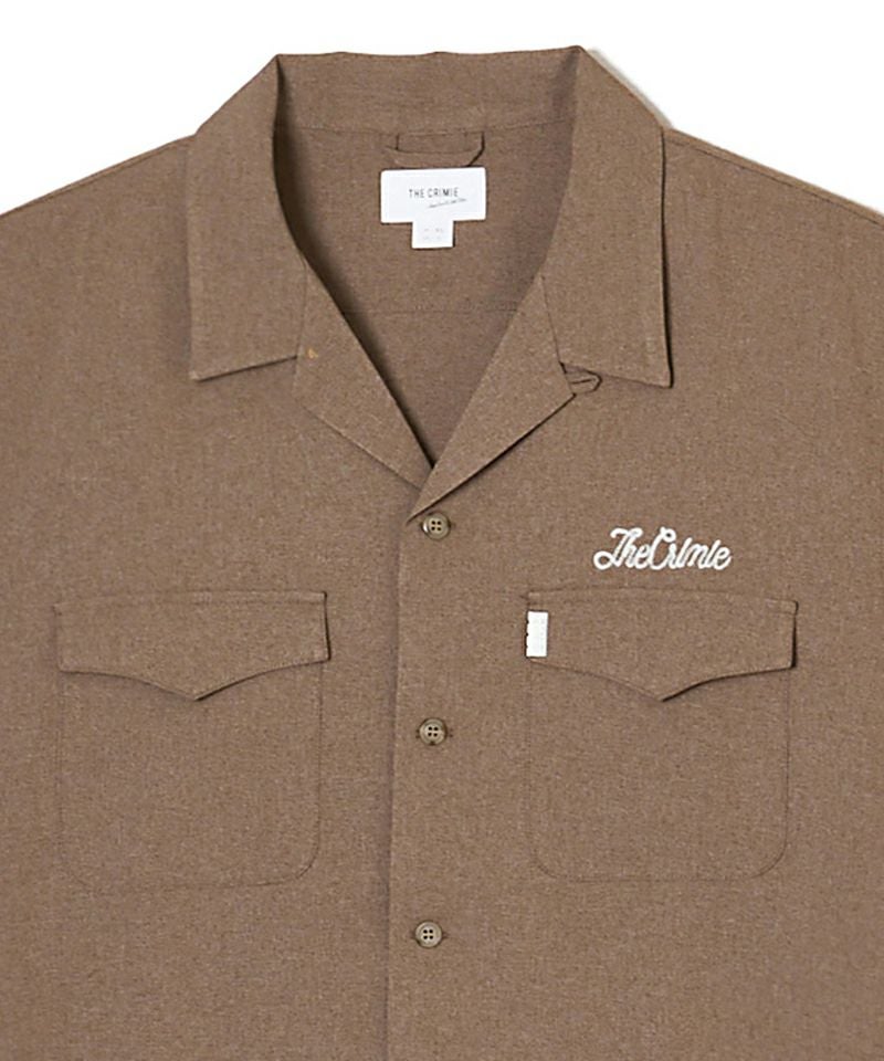 CRIMIE(クライミー)】TAILORED SS SHIRT - MELANGE EASY CARE 半袖