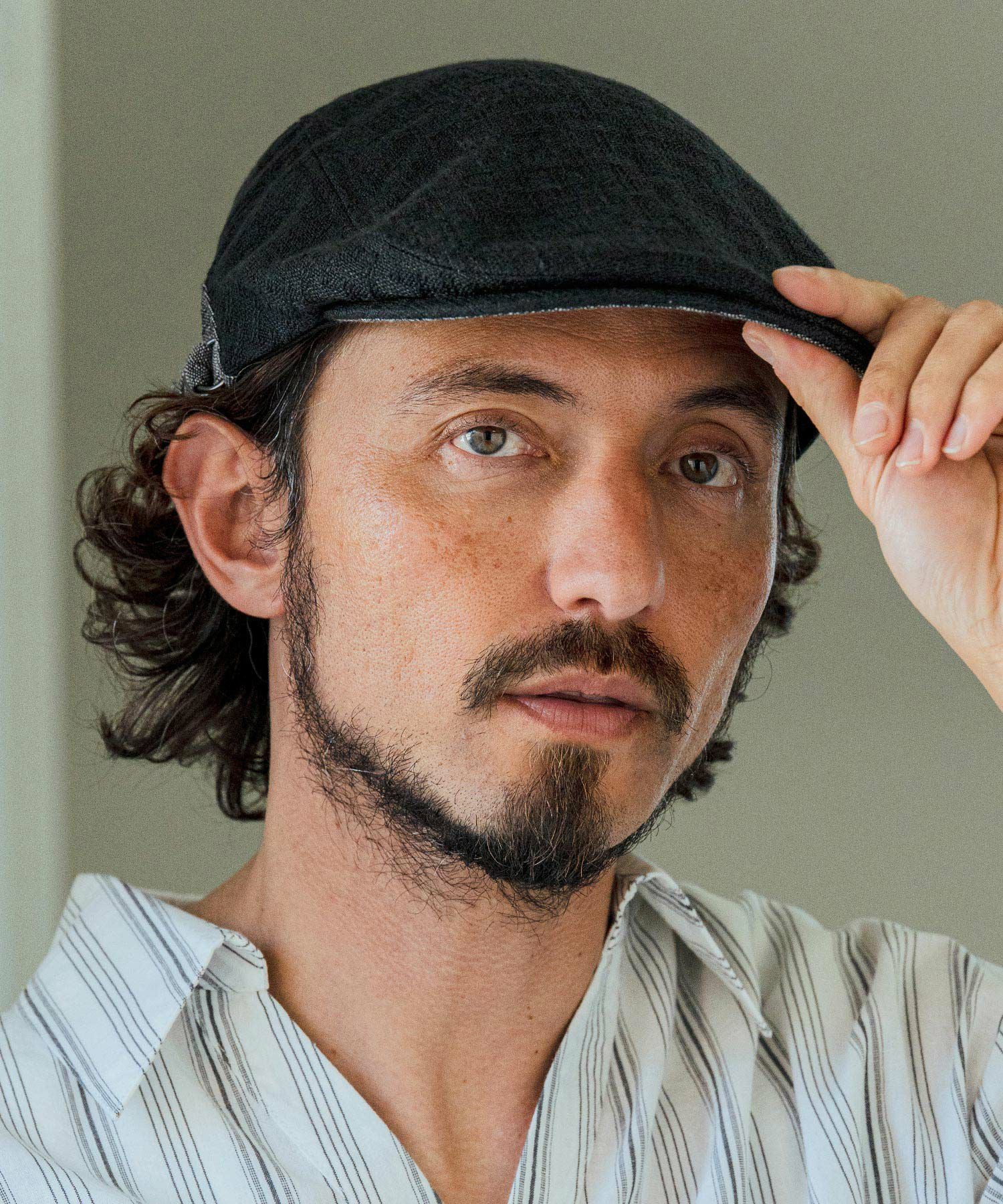 CAMBIO(カンビオ)】Polyester Canvas Hunting Cap ハンチング(NF-261
